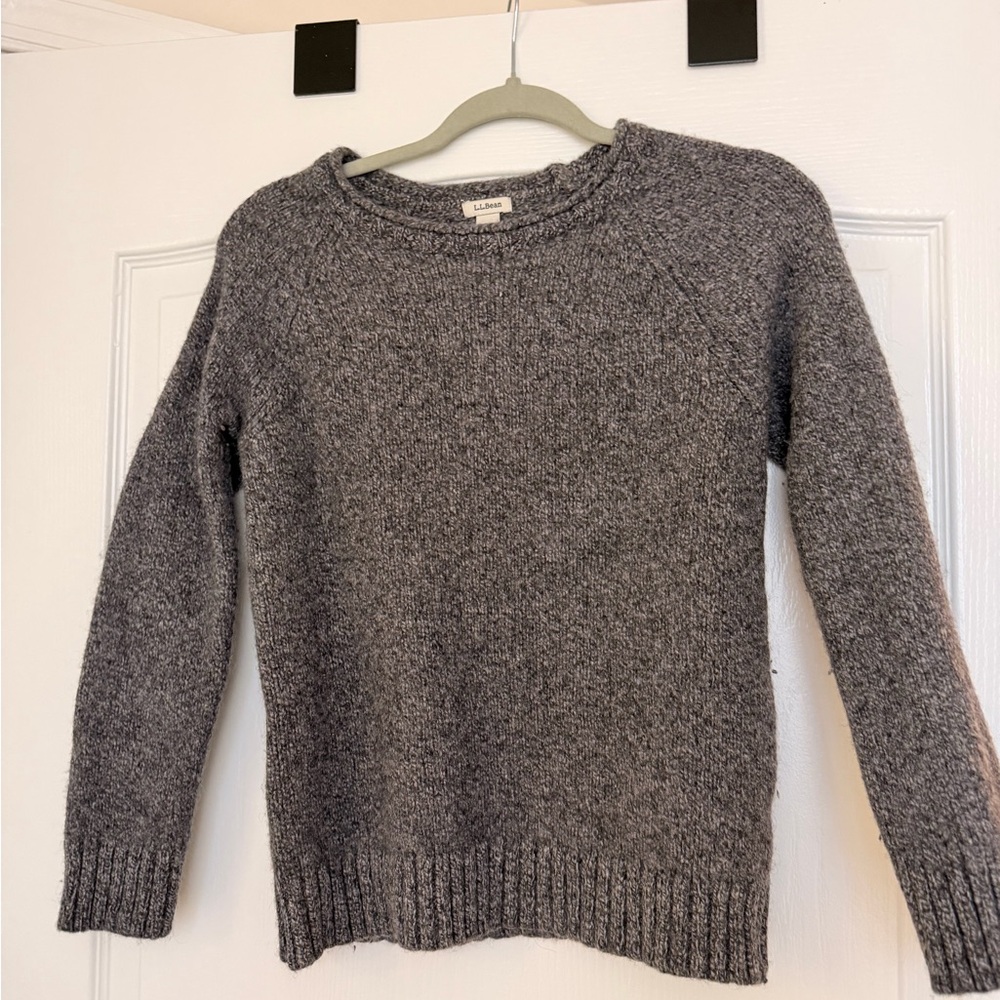 L.L. Bean Charcoal Crew Neck Sweater